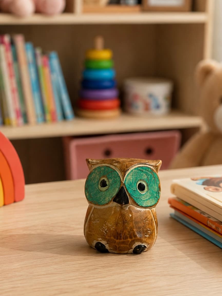 Wooden Owl Figurines — view 2