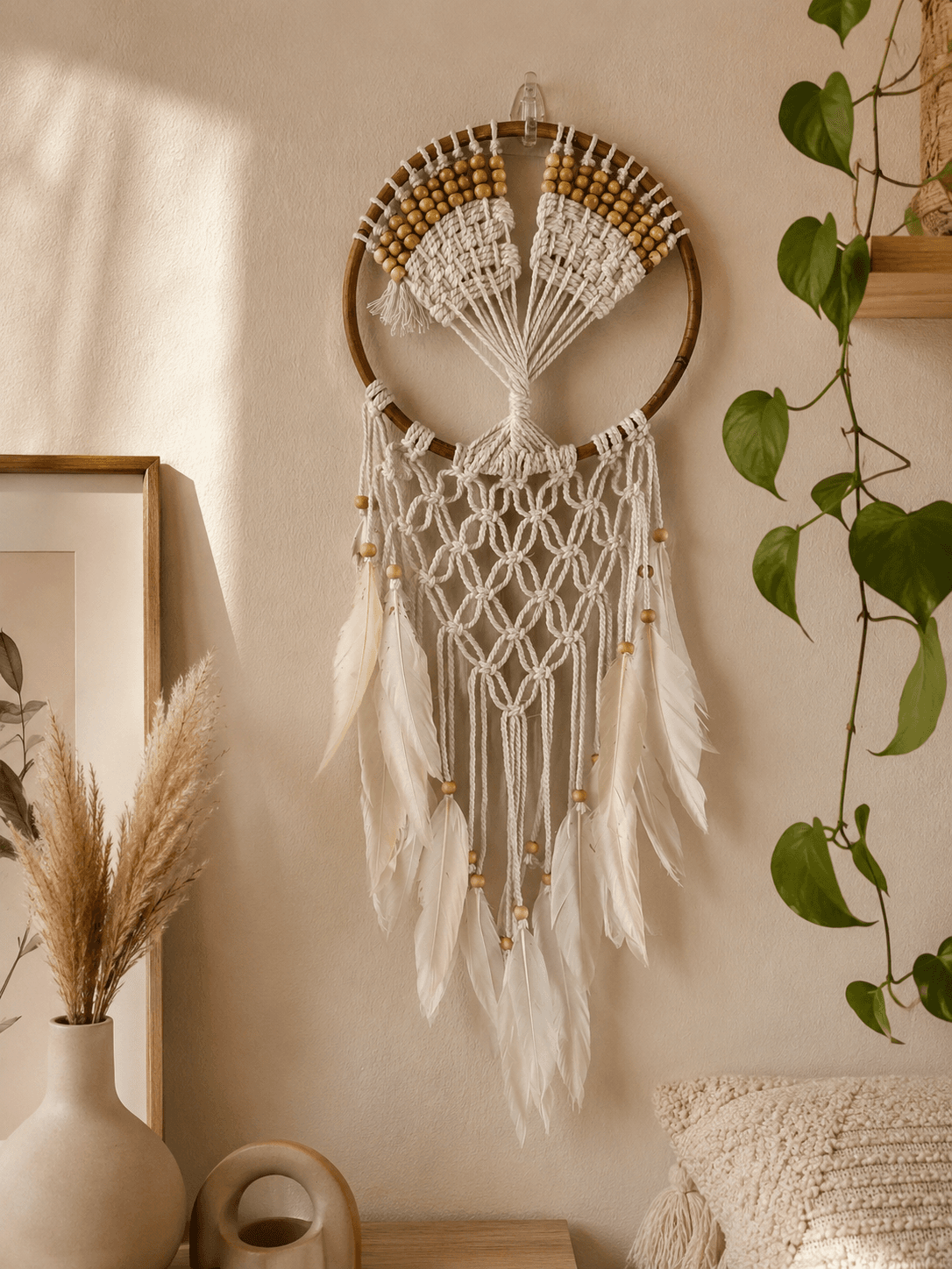 Minimal Macramé Dream Catcher