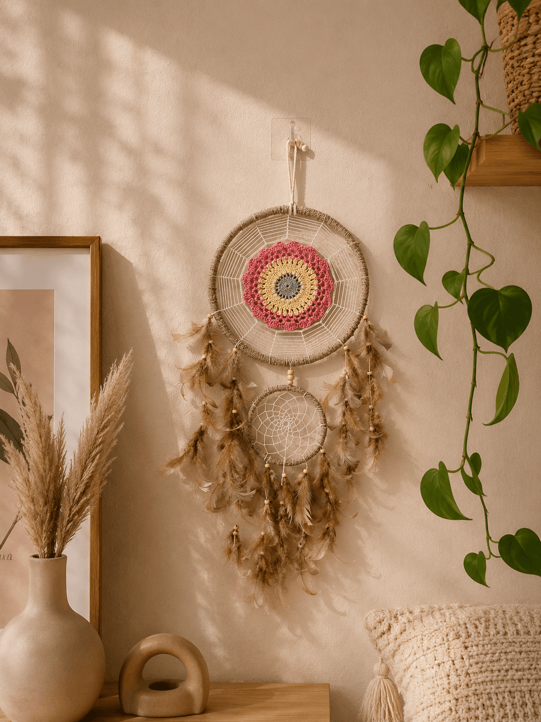 Double Hoop Dream Catcher