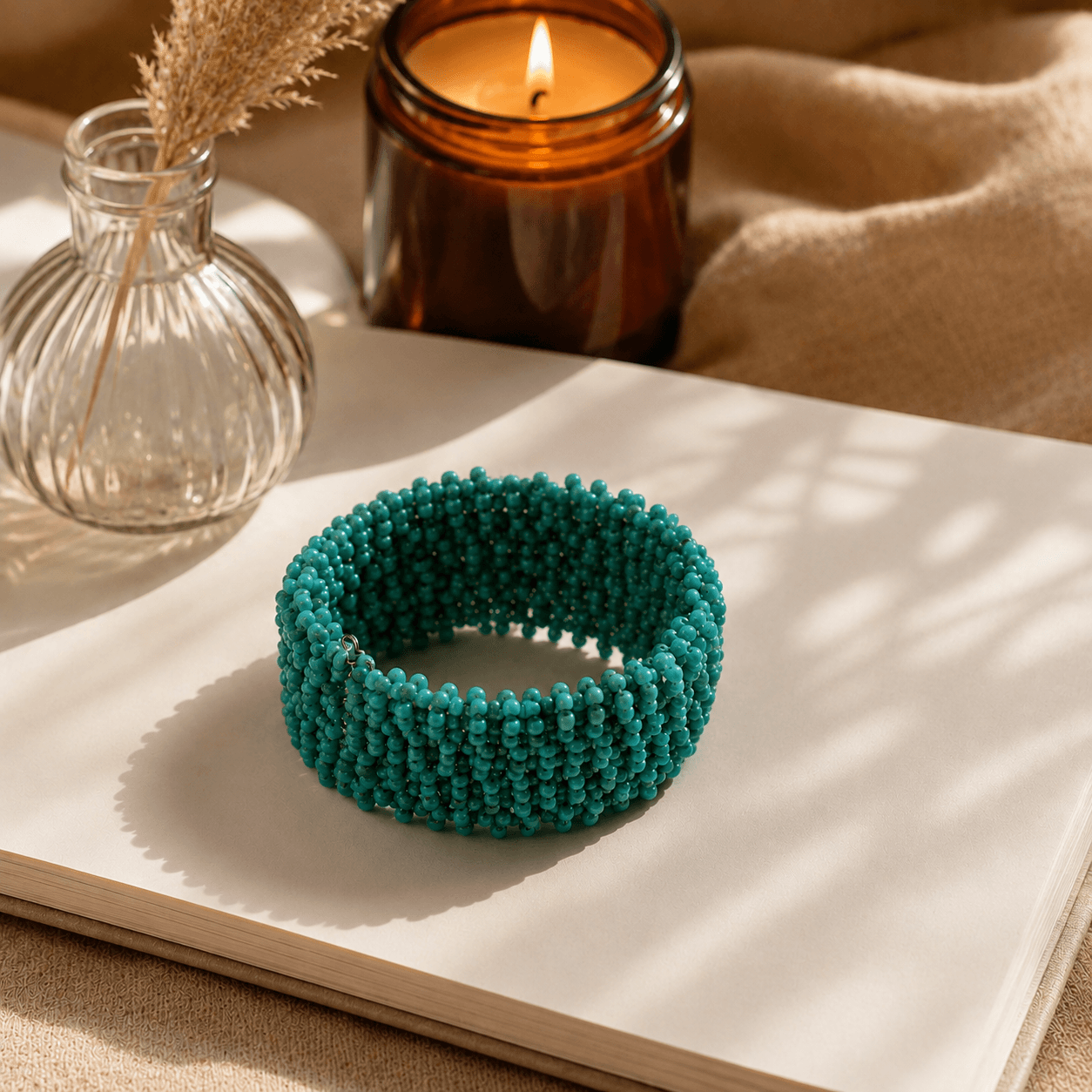 Cuff Bangle 1.654 (Red & Silver)