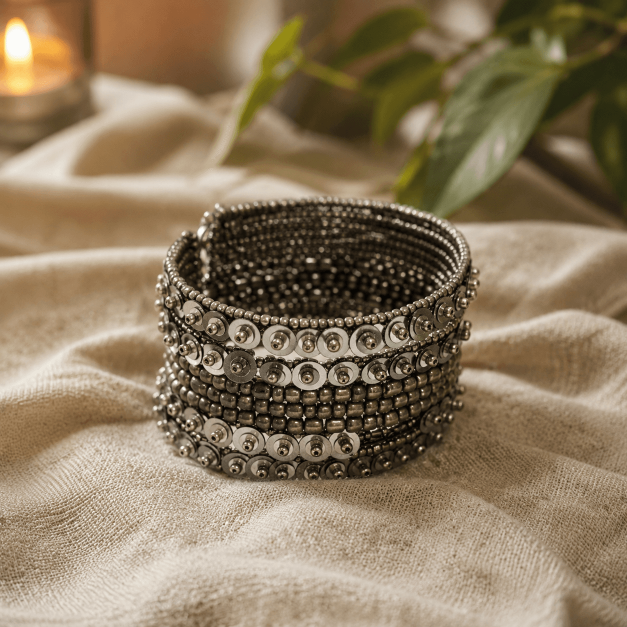 Cuff Bangle 1.654 (Turquoise Green) — view 2