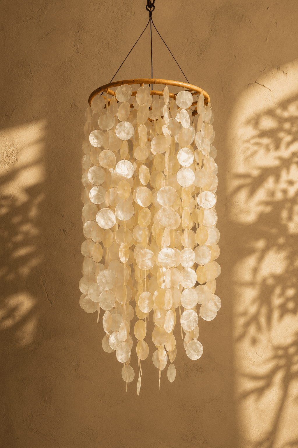 Plain Seashell Chandelier (Long)