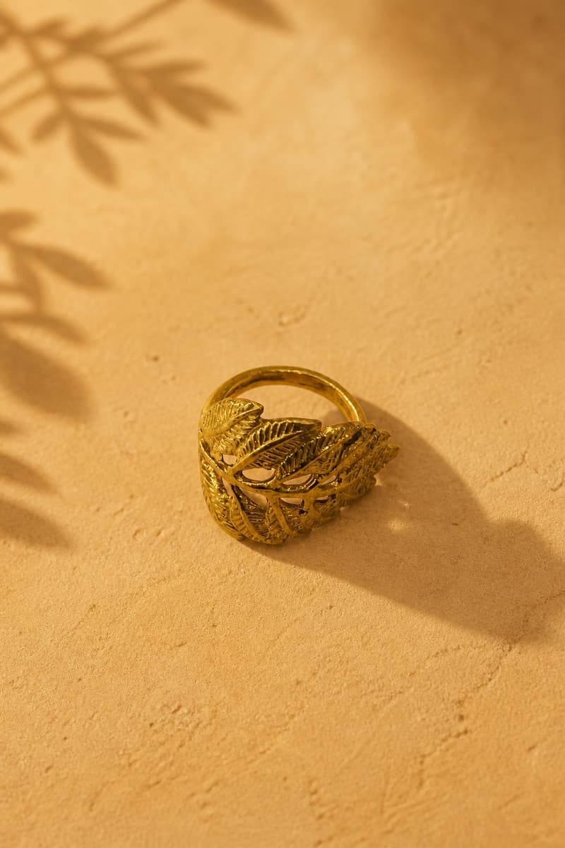 Layered Leaf Statement Ring