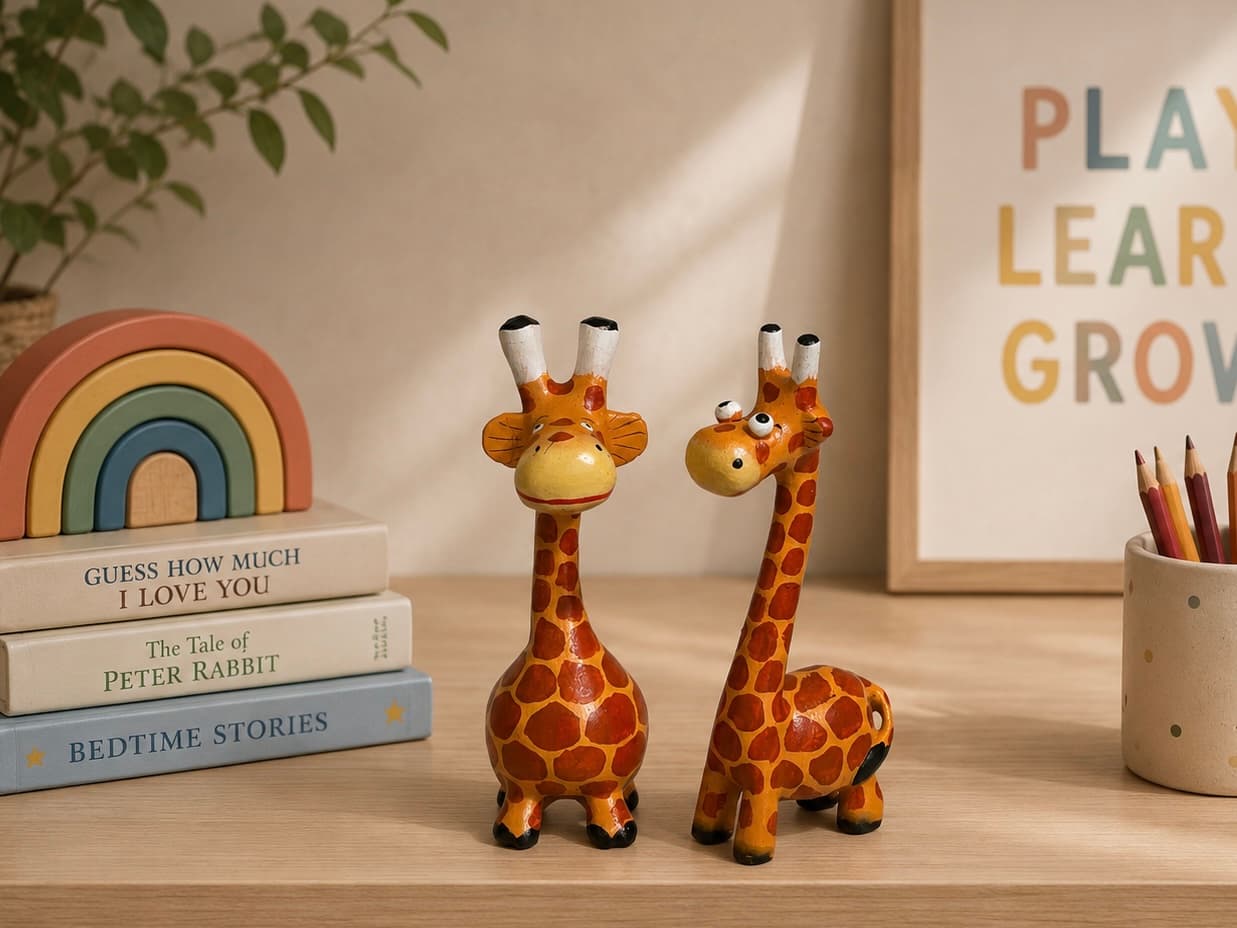 Giraffe Wooden Figurine