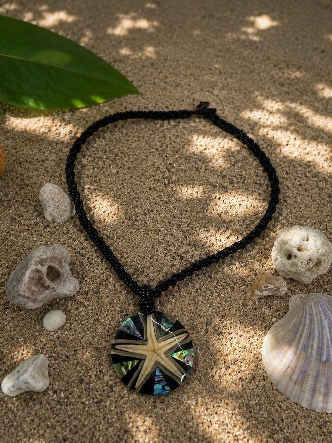 Starfish & Abalone Pendant Necklace