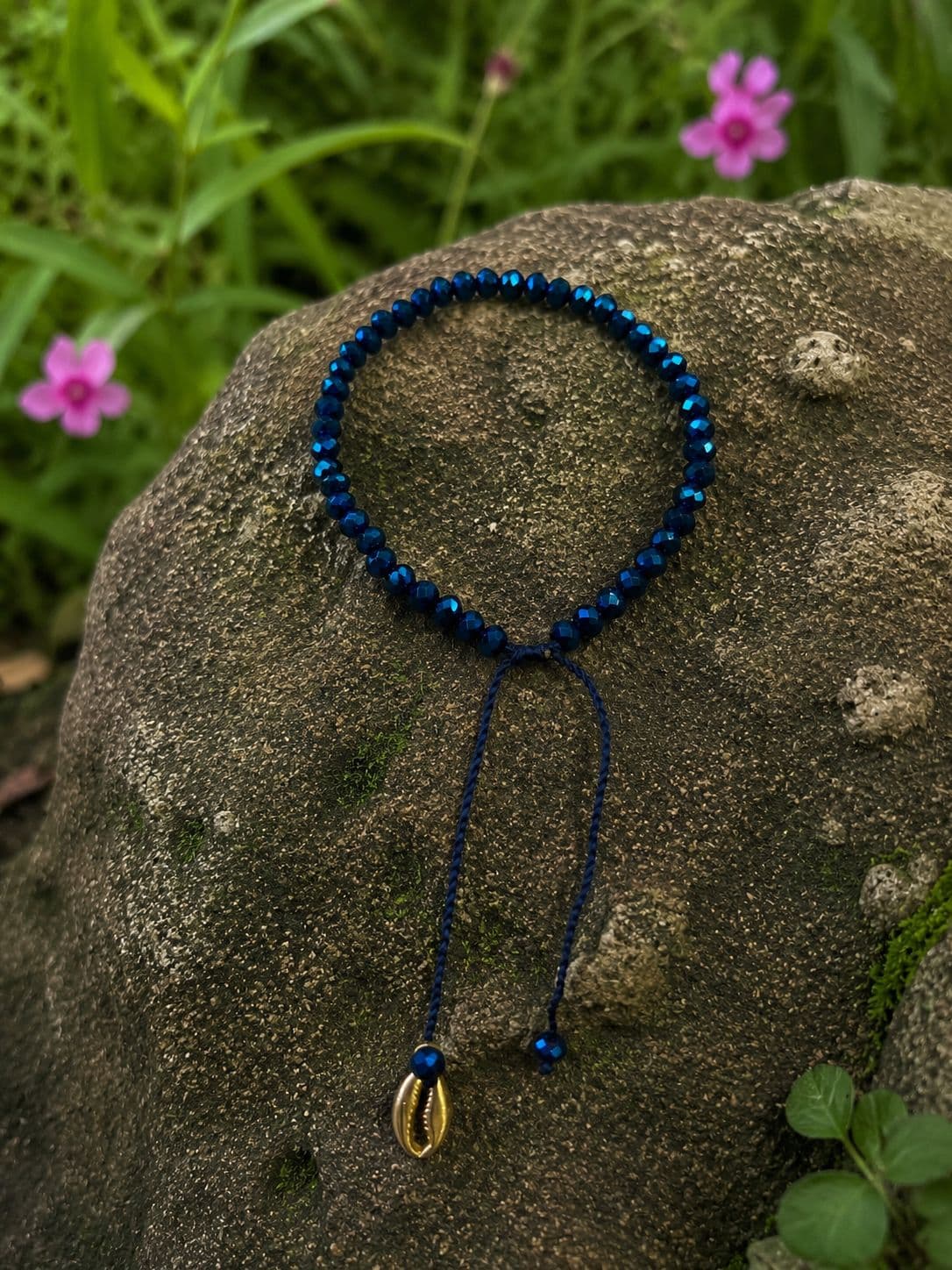 Crystal Charm Bracelet (Cowrie · Turtle · Om · Tree of Life)