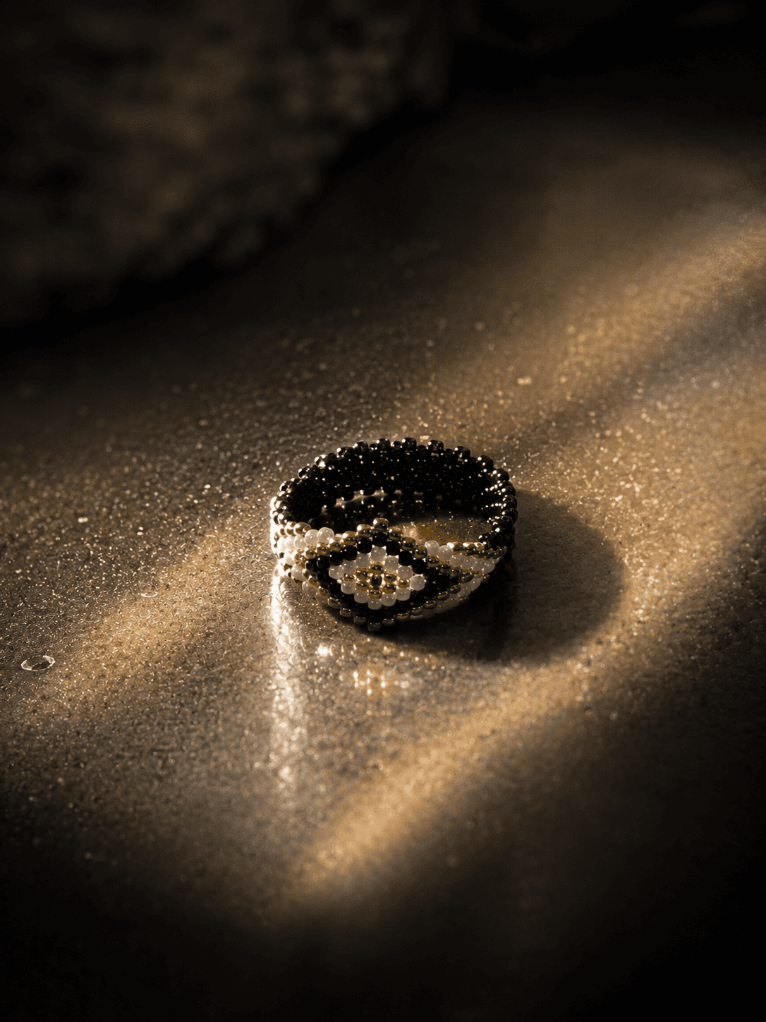 Sacred Eye Bead Ring