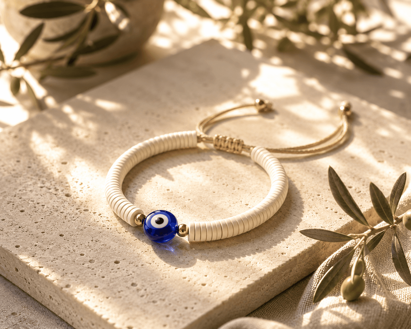 Evil Eye Tube Bracelet