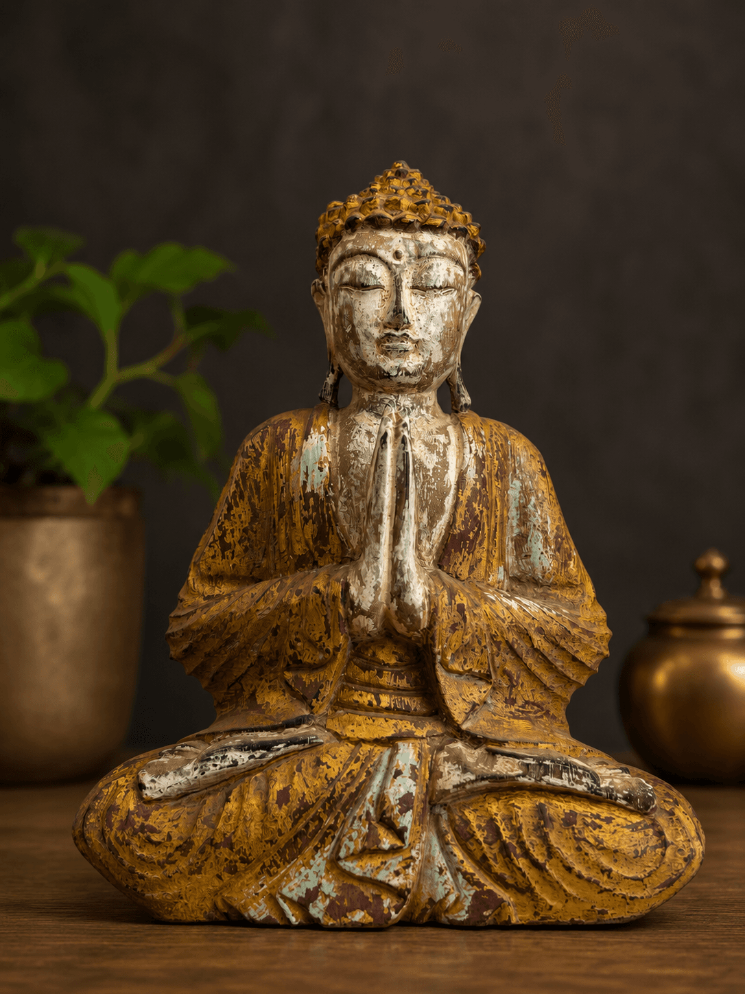Namaste Buddha – 30×25×30 cm