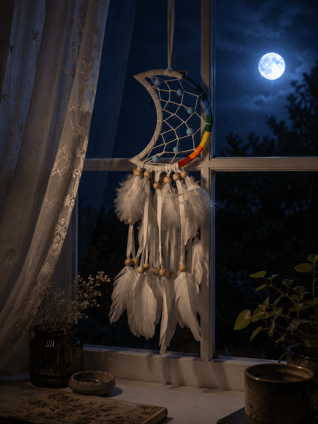 Crescent Moon Dreamcatcher