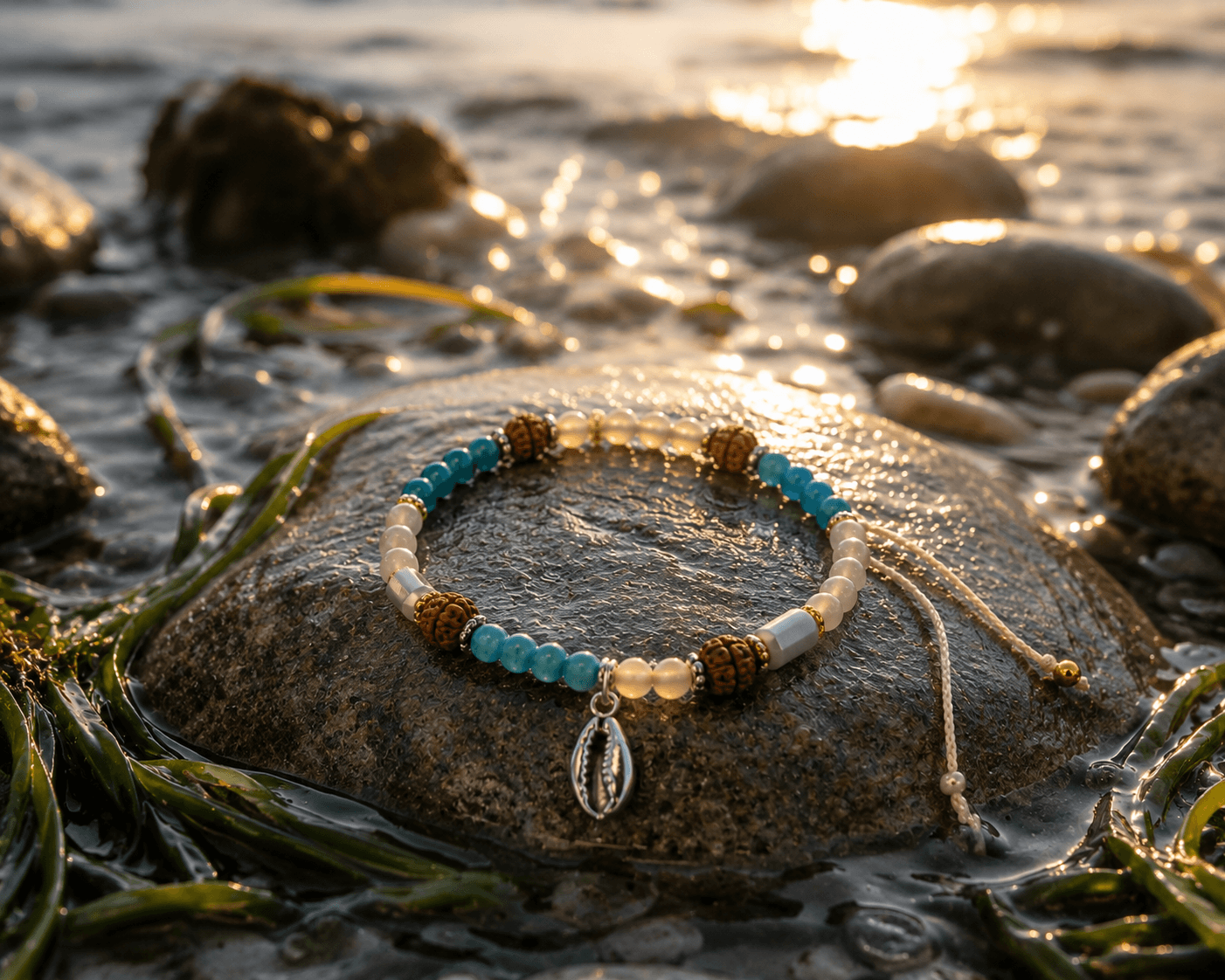 Rudraksha Crystal Bracelet