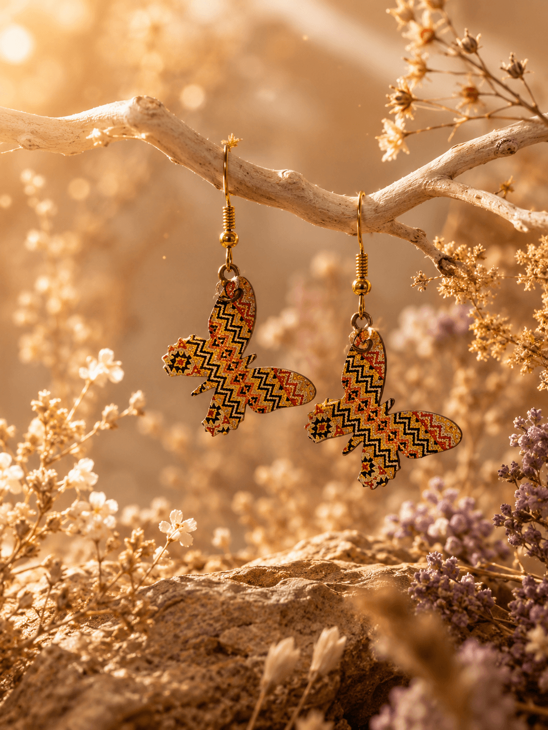 Metal Butterfly Earrings