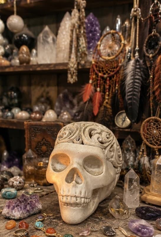 Carved Filigree Skull