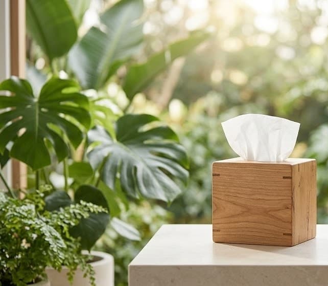Wooden Tissue Box Cover