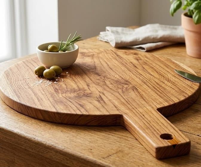 Wooden Pizza Board with Handle