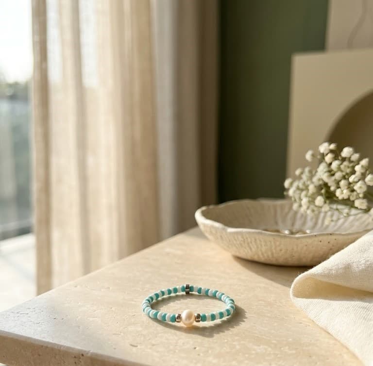 Beaded Pearl Ring