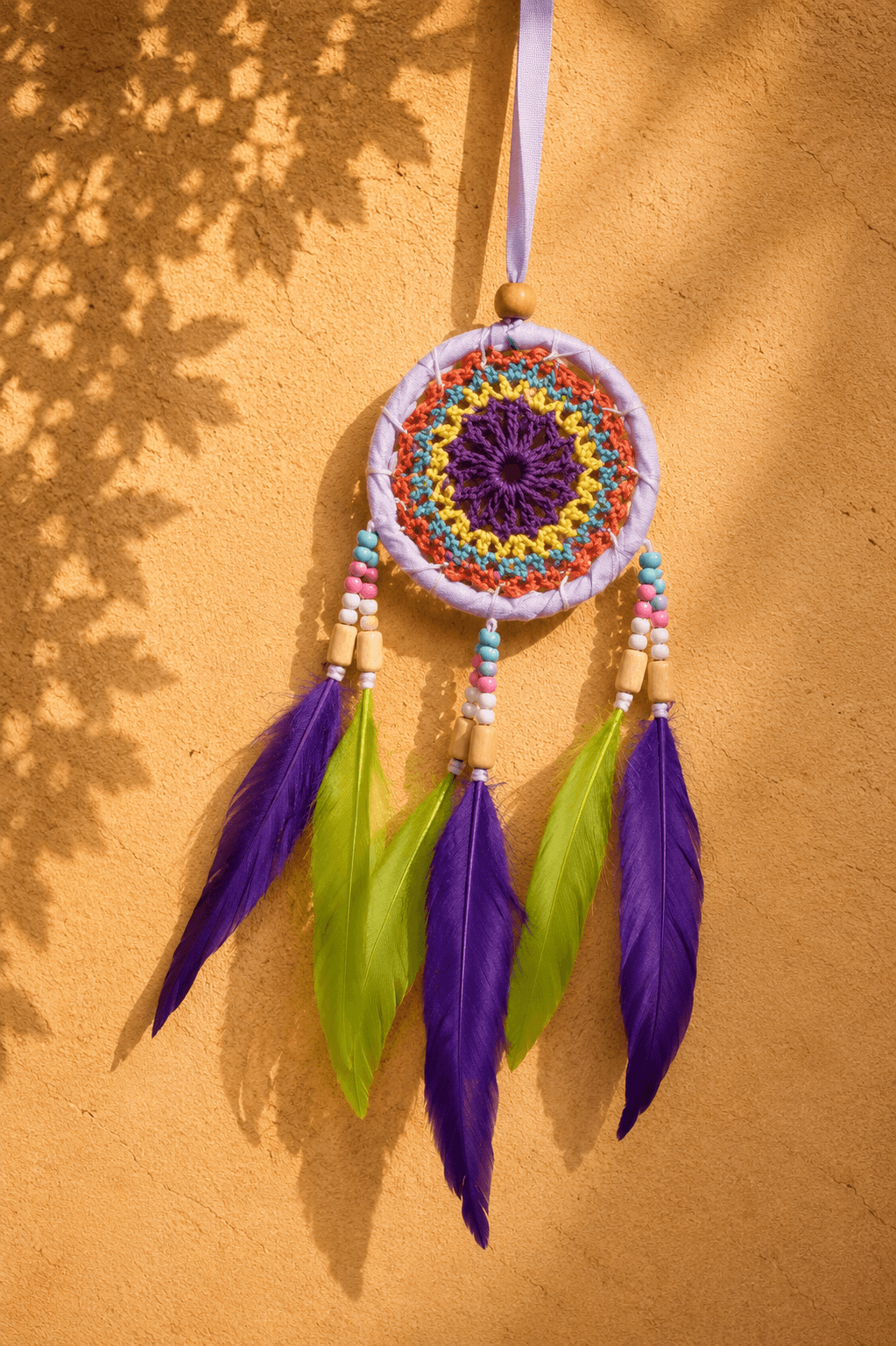Petite Mandala Ribbon Dreamcatcher