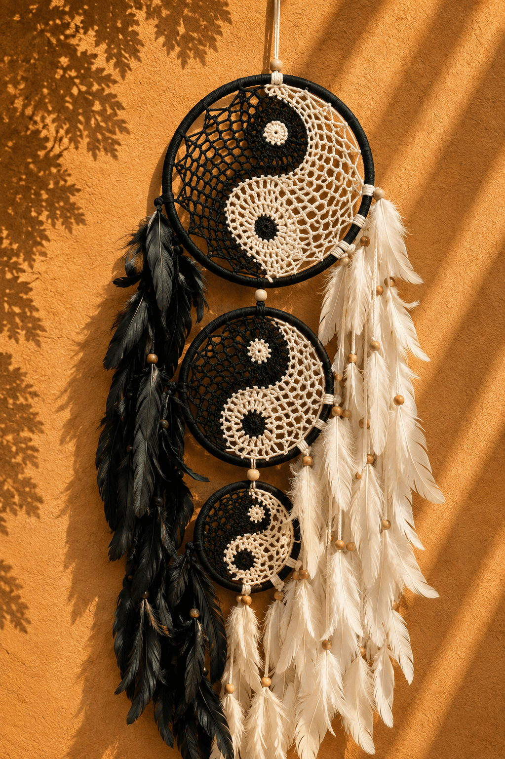 Triple Yin Yang Dreamcatcher
