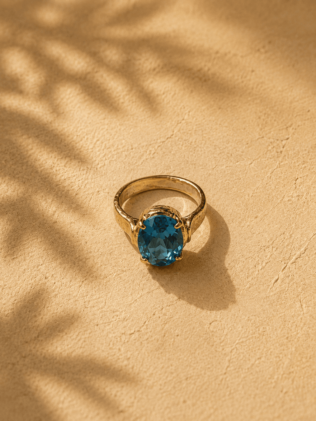 Handmade Blue Topaz Ring - 6.74ct