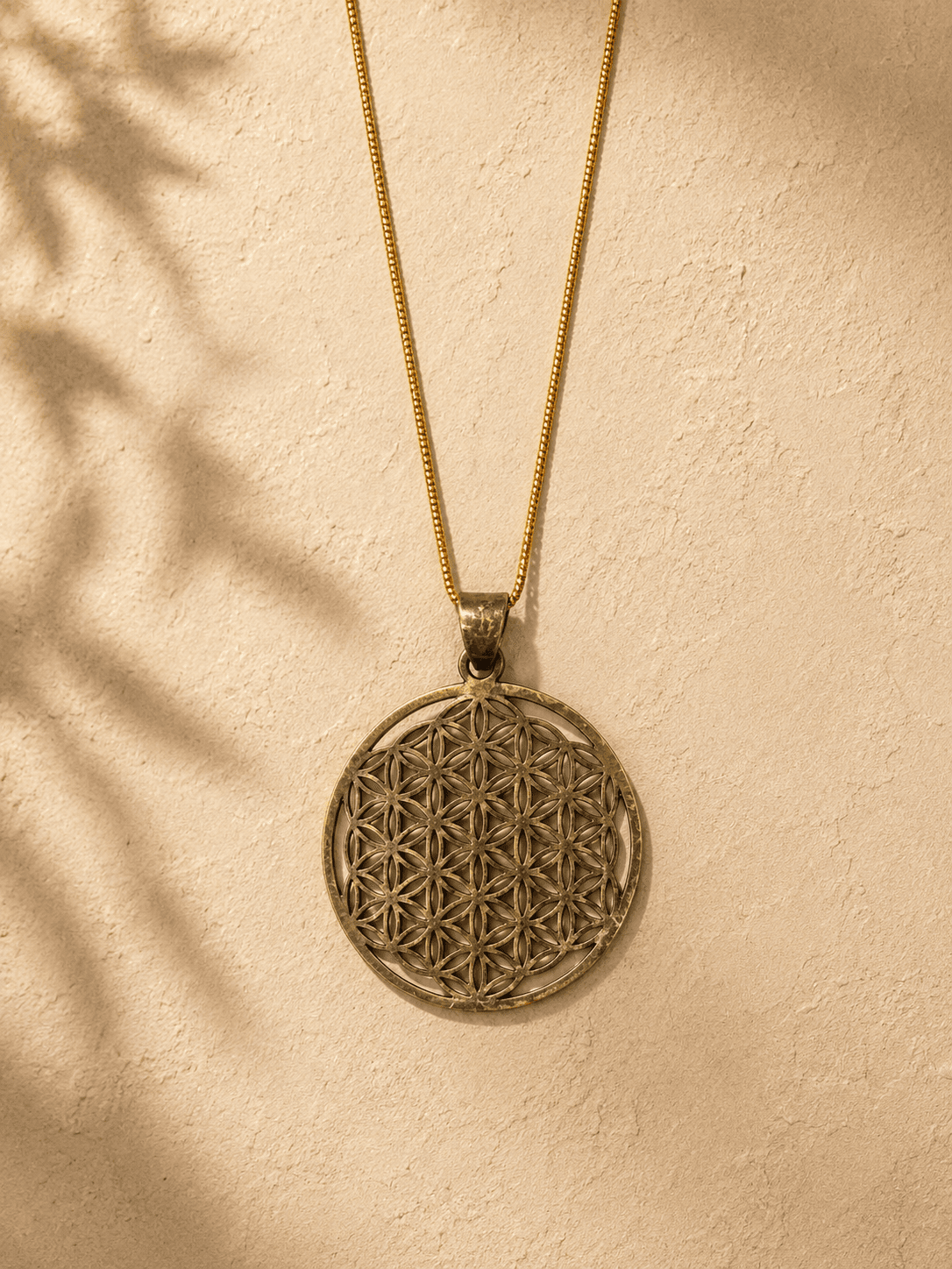 Handmade Brass Necklace - Endless Knot