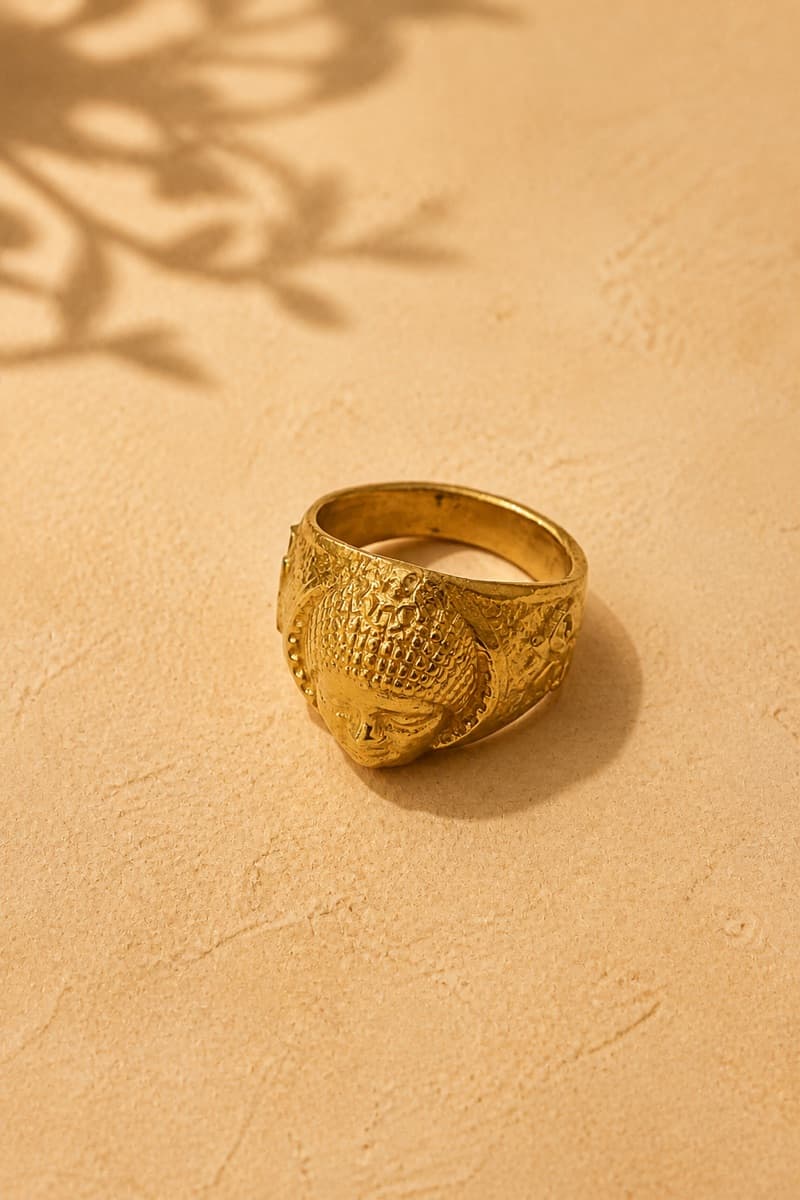 Elephant Head Signet Ring